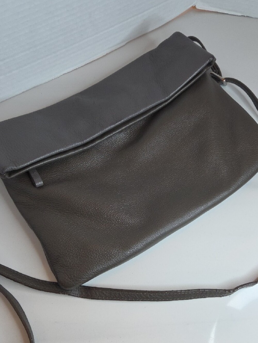 Danier Dark Gray/Charcoal Leather Crossbody Bag - Picture 2 of 12